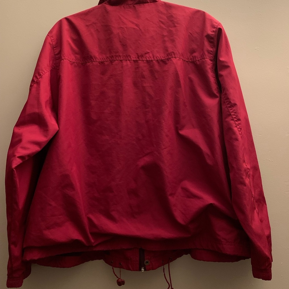 Catalina Cotton Womens XL Jacket Coat Red Hooded Outerwear Clothing Golfing - Picture 4 of 4